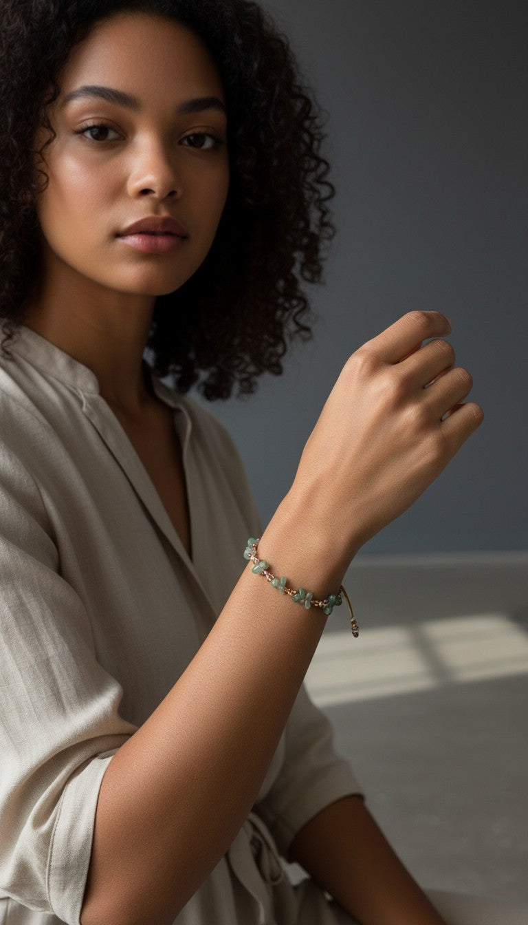 Pulsera "Jardín de Jade"